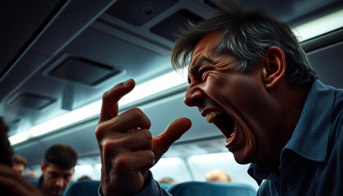 unruly aircraft passenger